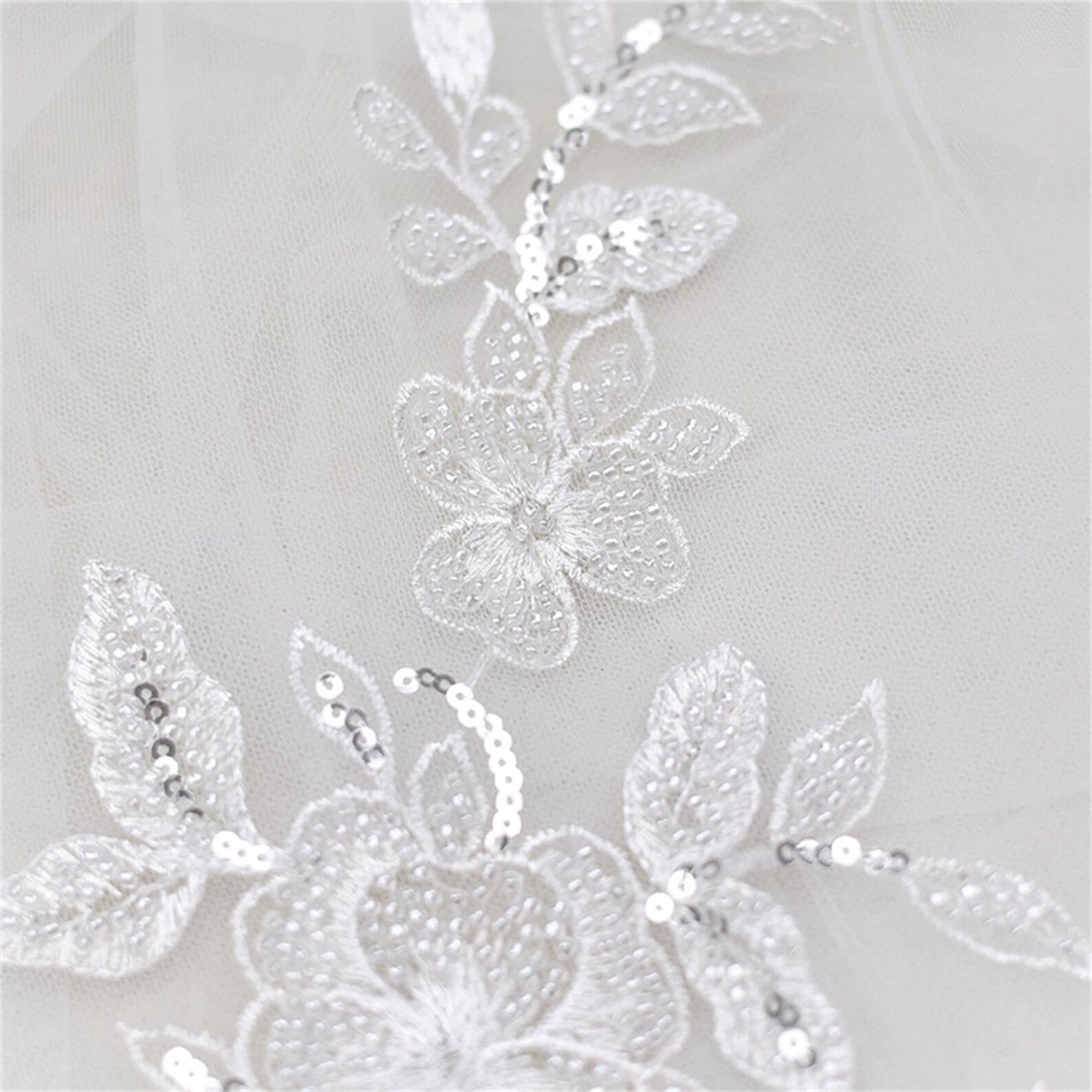 Unique 3D Embroidered Lace Flower Dress Bridal Lace Applique Etsy