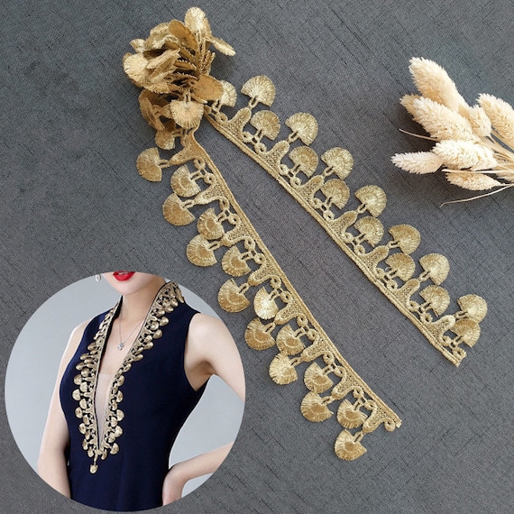 1 Yard Rhinestone Chain Trim - 2.3cm Bling Sewing Trim For Dresses, Clothing, Crafts, Royal Blue