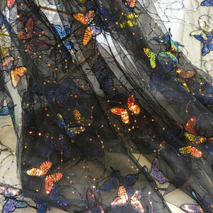 4-color butterfly lace fabric, suitable for dress, wedding dress, underwear lace