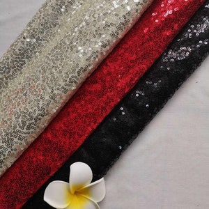 3-color sequin fabric, shiny fabric, red sequin fabric for party, black sequin dress, red sequin Christmas decoration in the yard