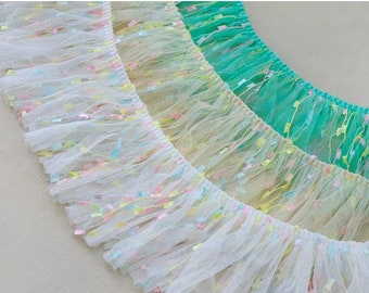 High-quality mesh tassel lace, suitable for decoration, skirts, dresses, Barbie clothes