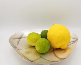 Mid-century silver tray/bowl on 3 ball legs