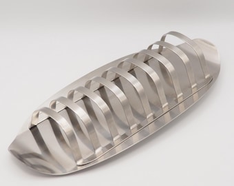 Stainless steel tray for toast/bread - vintage toast rack