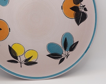 Midcentury plate/platter with fruit decor