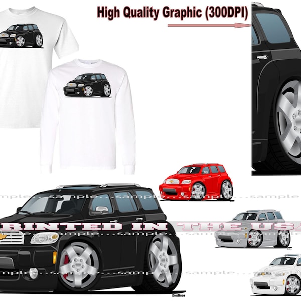 HHR SUV Wagon Discontinued Model DigiRods Cartoon Car Short Or Long Sleeve T Shirt