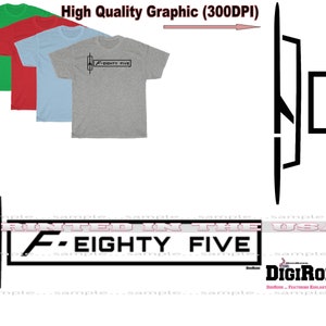 Oldsmobile Cutlass F Eighty Five F85 F 85 Model Logo DigiRods Cartoon Car T Shirt - 4 Colors Available