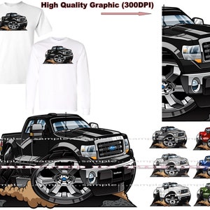 DigiRods F-150 F150 F Series Popular 12th Generation Truck Cartoon Car Short Or Long Sleeve T Shirt
