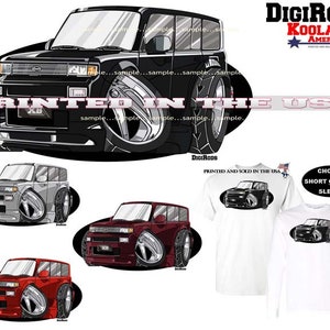 Scion XB Discontinued Model DigiRods / Koolart Cartoon Car Short Or Long Sleeve T Shirt