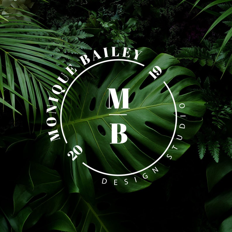 Circle Logo, Logo Stamp, Photography Logo, Small Business Logo