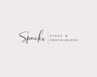 PREMADE LOGO DESIGN / Custom Logo Design / Text Logo / Modern Logo / Photography Logo / Contemporary Logo / Simple Logo / Minimal Logo