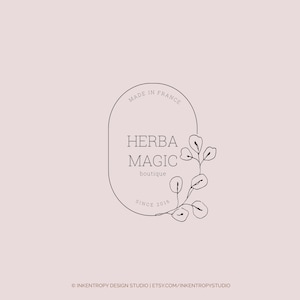 Botanical Eucalyptus Leaf Logo, Plants Premade Logo, Logo design Business logo, modern logo, Custom logo, Branding Logo design, Hand logo