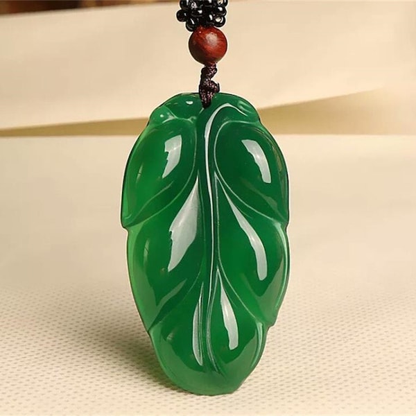 New natural AAA jadeite jade ice kind of the light green jade Leaves pendant good luck tree leaf pendant