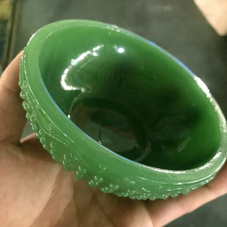 New Natural AAA Jadeite Jade Light Dark White and Green Jade Good Luck