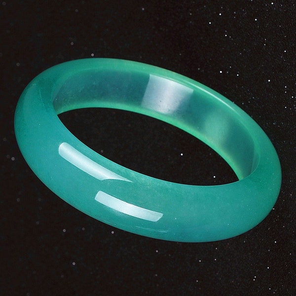 Free delivery - New natural AAA jadeite jade ice kind of the light blue flower jade good luck round jade bangle