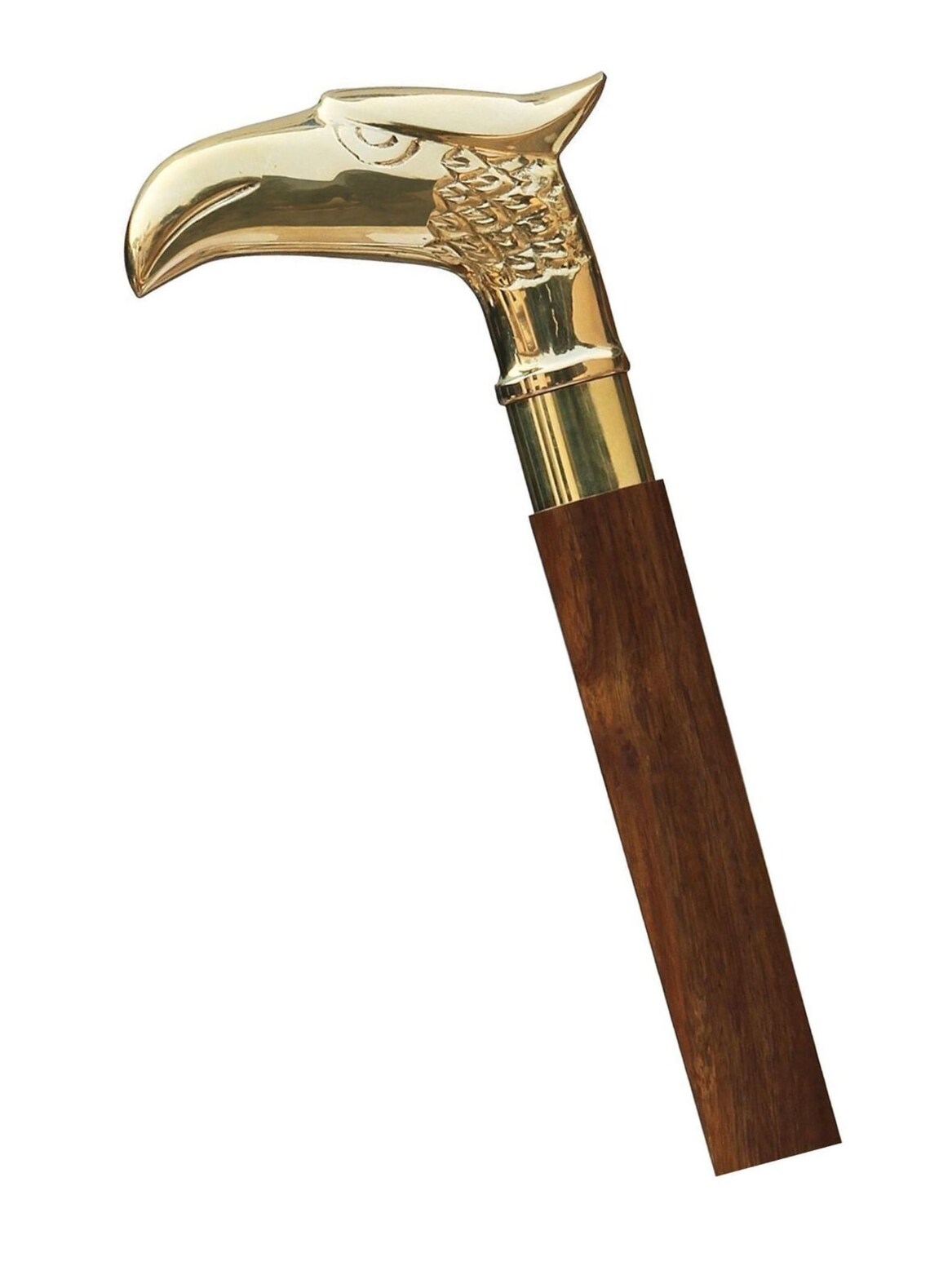 Brass eagle head stick handle wooden walking stick cane in 3 Etsy
