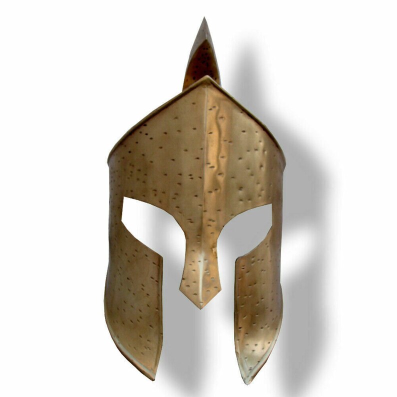 Steel helmet 300 movie Greek spartan helmet leather liner for Halloween
