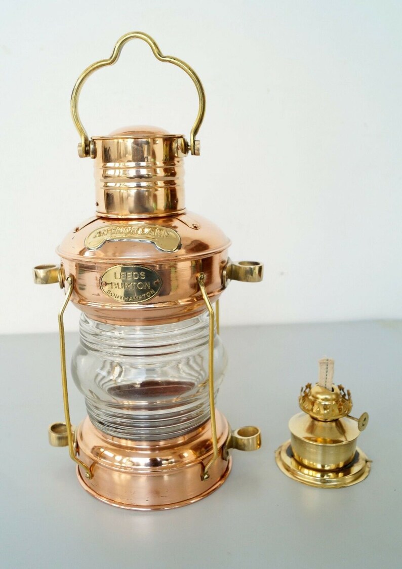Brass Oil Lamp Copper Brass Oil Lamp Hanging Lantern Oil Etsy
