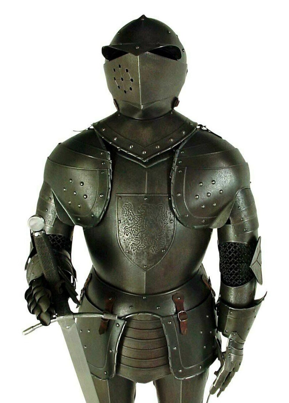 Full Body Suit Armor 16th Century Knight Crusader Templar Etsy