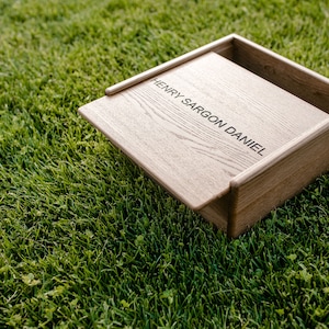 Caja de madera, personalizada, recuerdo, caja de aniversario, caja grabada, regalo personalizado, caja de recuerdos, regalo para él, regalo de Navidad, regalo para ella