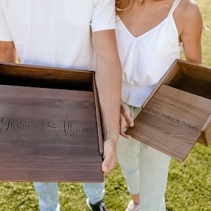 Caja de madera personalizada, caja de madera personalizada, caja de madera personalizada, caja de madera grabada, regalo para él o ella, caja de madera personalizada, regalo de San Valentín