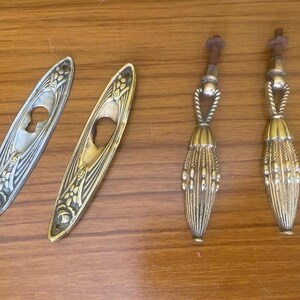 Sets of French Art Deco & Art Nouveau cabinet/furniture handles - Sets sold individually