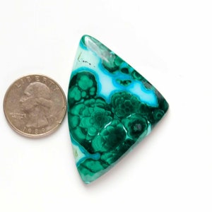 Cabochão de malaquita de grau AAA, designer de bolhas grande cabochão de malaquita verde brilhante e azul celeste, lindo cabochão de malaquita azurita
