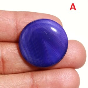 Cabochon di onice a fascia blu! ONICE! Cabochon! Gioielli pendenti Pietre preziose all'ingrosso Gioielli sciolti con cabochon blu tinto semiprezioso