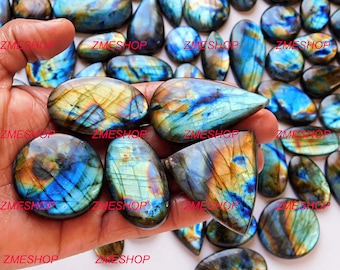 Natural Multi Labradorite lot Cabochon Wholesale Gemstone 500 Carats AAA Quality labradorite Pendant Jewelry making Loose Stone by weight