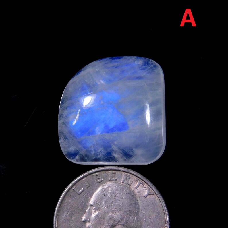 AAA Quality Blue Flashy Gemstone White Rainbow Moonstone Cabochon lot for silver jewelry Stone White Rainbow Moonstone Cabochon Lot