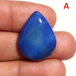 Cabochon di onice blu cielo naturale! Onice! Cabochon! Forma rotonda! Pietra preziosa! Sfusa! A forma di cuore! Lotto di design! Cabochon di onice