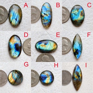 Multi fire Labradorite Cabochon Lot ! Blue Multi flashy labradorite gemstone cabochon ! mix shape and size ! Silver jewelry ! necklace stone