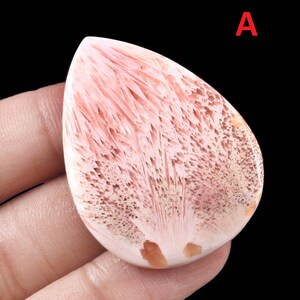 Pietra preziosa di scolecite rosa, cabochon di scolecite rosa a forma mista, pietra preziosa di scolecite sciolta, ciondolo di scolecite rosa per gioielli, regalo di Natale