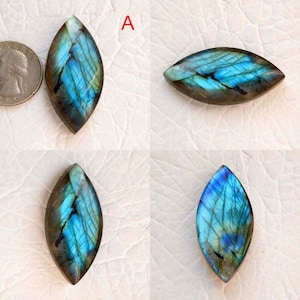 Cabochão de labradorita azul em forma de marquise! labradorita azul! pedra preciosa! marquise,40 x 20 MM,35X20XMM,35 x 17 MM, pedra preciosa solta, pedra cab