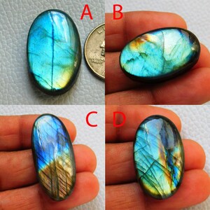 Amazing Quality Oval Shape Blue Labradorite Cabochon, Natural Multi fire Labradorite Gemstone, Labradorite Gemstone for ring size