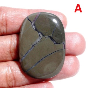 Cabochão de esfera de jaspe americano! Cabochão de jaspe Picasso americano natural! Cabochão de jaspe - Pedra preciosa polida simples de Rocky Butte