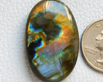 Spectroliet labochon: AAA ovale edelsteen, regenboogsteen (37 x 22 x 7)