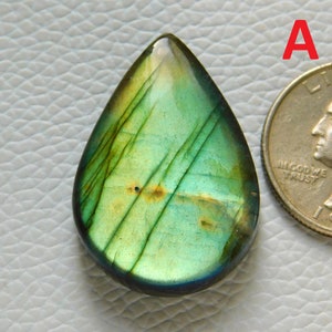 Pedra preciosa cabochão - Labradorita - Pedra labradorita - Pedra de palma - Pedra de nascimento - Fabricação de joias - Cabochão de labradorita