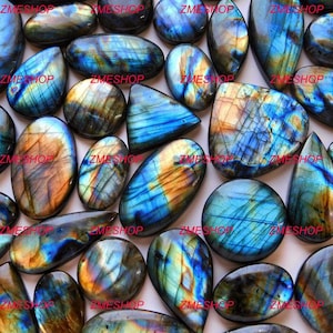 Natürlicher Multifire Labradorit Cabochon ! Labradorit Lot ! AAA Qualität Blau Labradorit Lot für Ring Anhänger Schmuck Liefert Edelstein