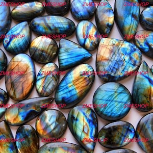 Natural Multi fire Labradorite cabochon ! Labradorite lot ! AAA Quality Blue Labradorite Lot for Ring pendant Jewelry Supplies gemstone