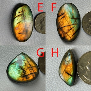 Cabochão de labradorita natural multifogo, pedra preciosa de labradorita, suprimentos para joias de tamanho AAA para anéis e pingentes, pedra preciosa de labradorita azul