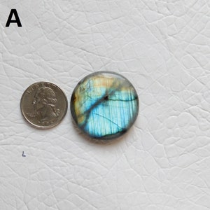 Lote de cabochão redondo de labradorita multifogo! Cabochão de labradorita azul-fogo! Suprimentos para fabricação de joias de prata para anéis e pingentes