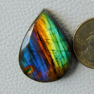 Lote de Cabochões de Labradorita Natural Multi-Púrpura!! Labradorita Multi-Púrpura, Pedra Preciosa de Qualidade AAA para Anéis e Pingentes.