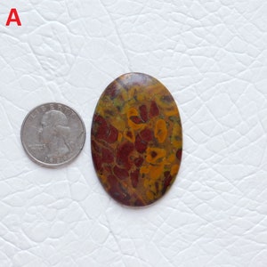 Cabochon di diaspro fruttato naturale, pietra preziosa di diaspro fruttato di qualità AAA, pietra preziosa sfusa di diaspro fruttato per gioielli in argento di dimensioni adatte ad anelli e pendenti.