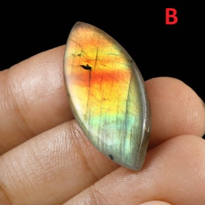 Labradorita Cabochão em Formato Marquise! Lote de Labradorita! Labradorita Azul Fogo em Formato Marquise! Joia de Prata! Colar com Pingente