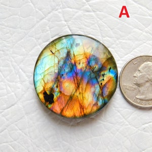 Cabochão de labradorita roxa natural multicolorida! Labradorita roxa de grife! Joias de prata para anel e pingente! Lote de pedras preciosas avulsas