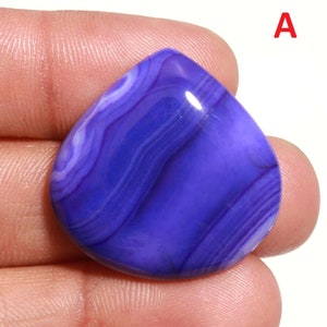 Cabochon di onice a fascia blu! ONICE! Cabochon! Gioielli pendenti Pietre preziose all'ingrosso Gioielli sciolti con cabochon blu tinto semiprezioso