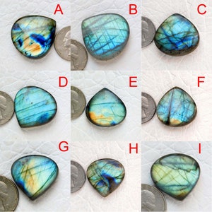 Coração de labradorita! Lote de cabochões de labradorita! Formato de coração de labradorita! Pedra preciosa de labradorita! Pedra de labradorita pequena em formato de coração