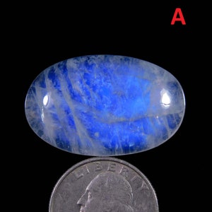 Natürliche weiße Regenbogen Cabochon Lot ! AAA++ Top Qualität ! Regenbogen Mondstein Edelstein ! Auffälliger weißer Regenbogen Hand polierter glatter Edelstein