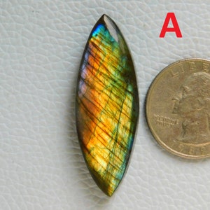 Labradorita Multi Purple Flash - Cabochão de Labradorita Roxa Natural - Tamanho de Anel de Pedra Preciosa Solta para Fio Enrolado e Pedras para Fazer Joias