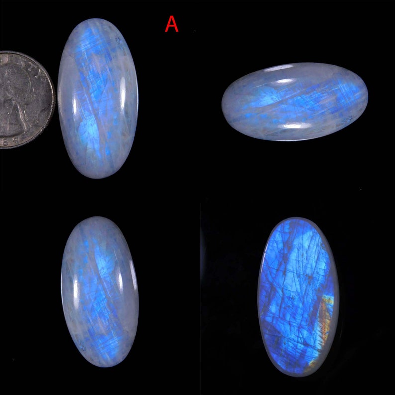 Ring and pendant Size Silver jewelry making Stone Natural Flashy White Rainbow Gemstone White Rainbow Moonstone Cabochon mix Shape lot